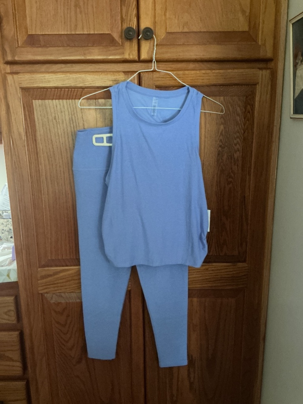 BEYONG YOGA SET XL Featherweight Periwinkle leggings and tank